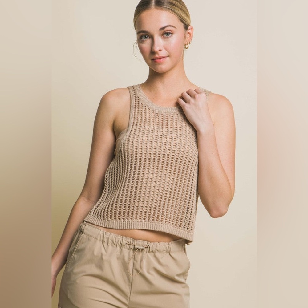 #134 Karlie Tan Knit Top